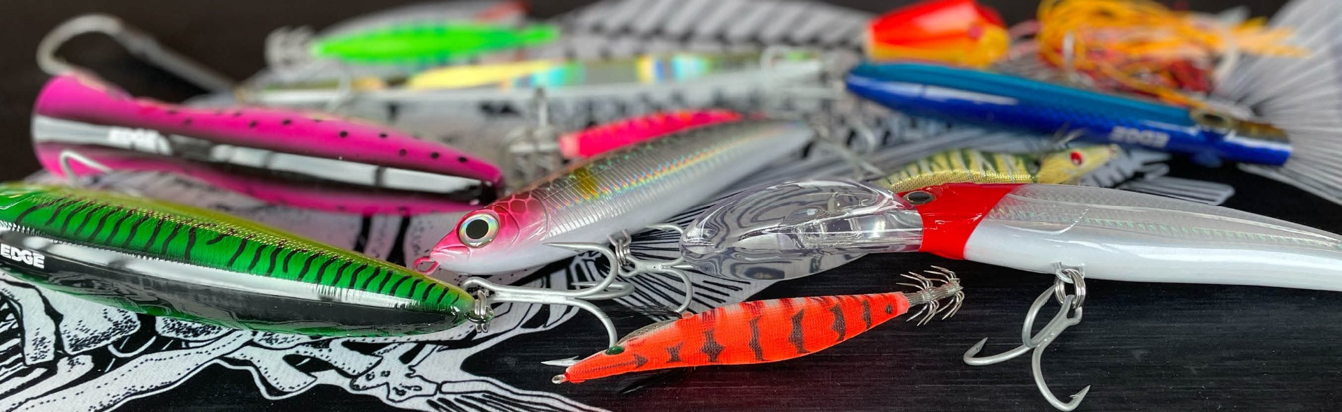 What are the different lures, rigs and jigs