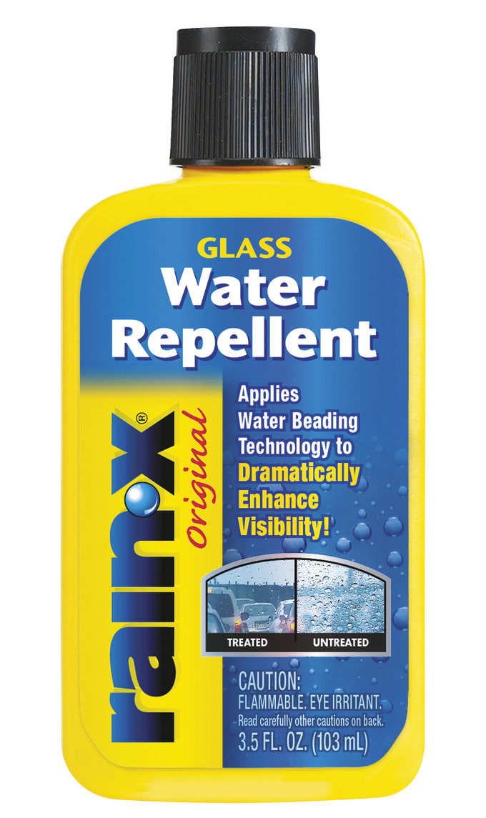 Aquapel rain-repellent treatment improving visibility in bad weather