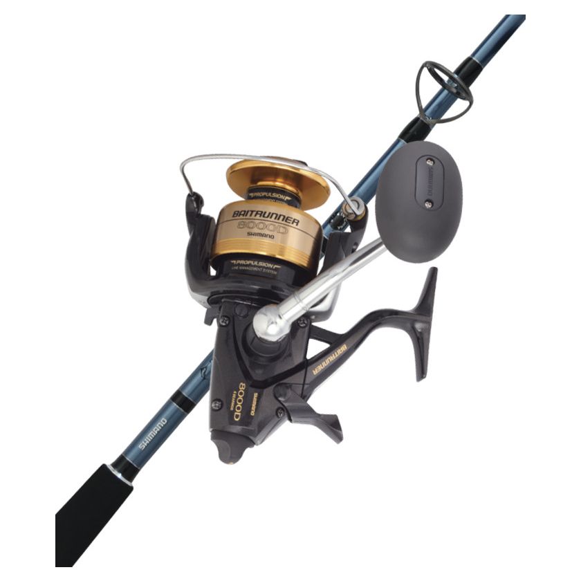 Shimano Baitrunner 8000D spinner Reel with SP 15-30 6'6 CHAOS Gold Combo
