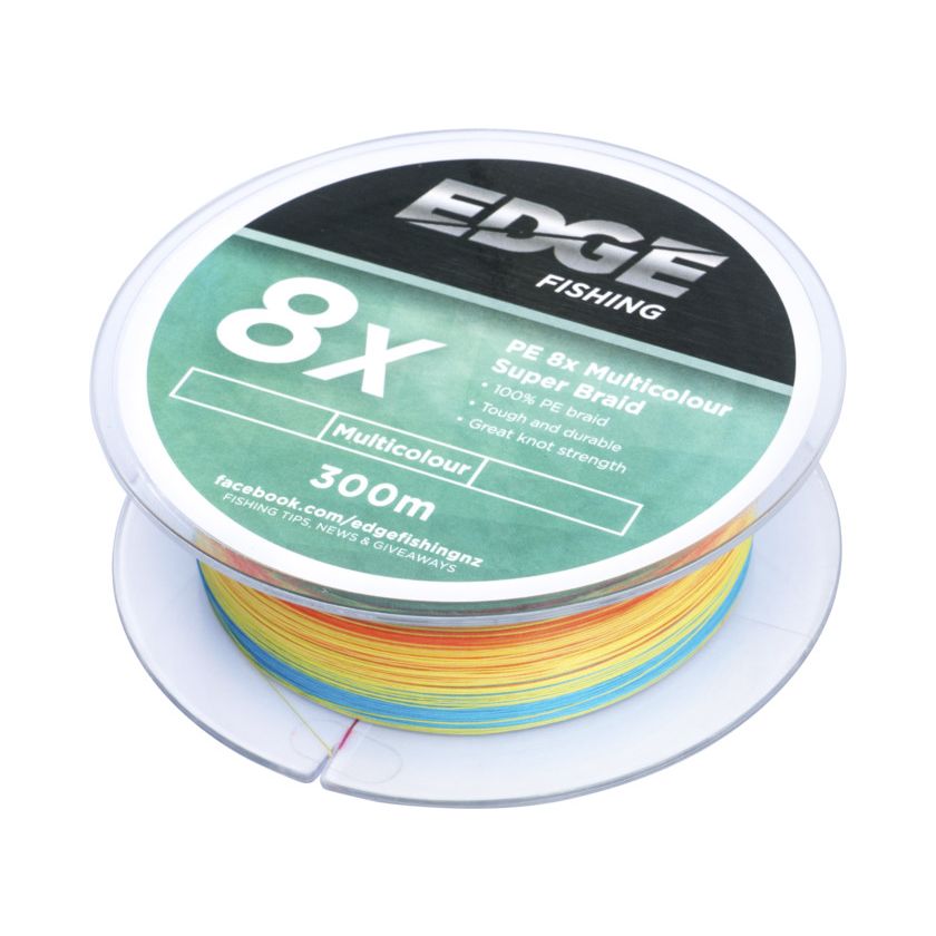 Edge Braid PE 8X Multi Colour 300m