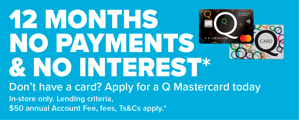 12 Months no payment & no interest Q Card